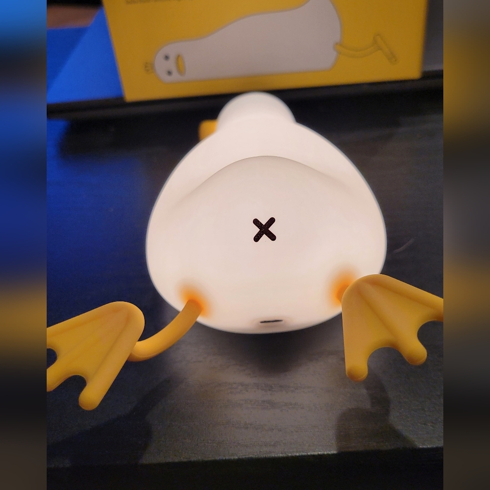 Lying Flat Duck Night Light. Phone Holder. - Picture 7 of 9